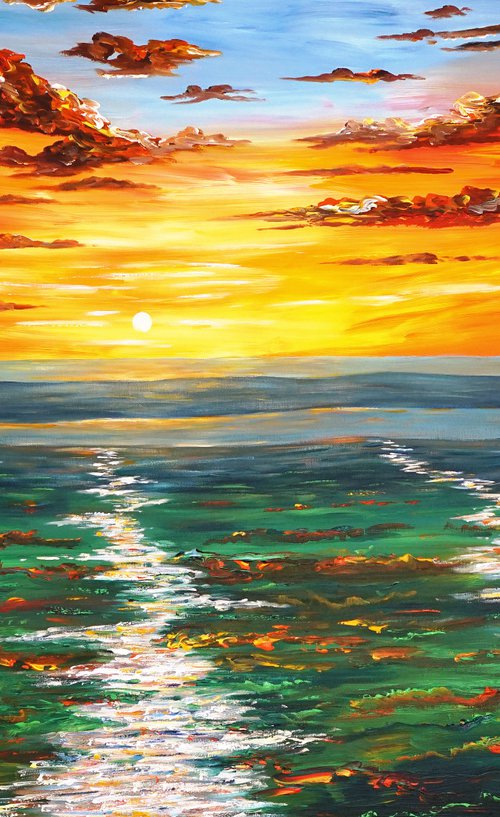 Landscape: Evening Mood XL 7 by Peter Nottrott