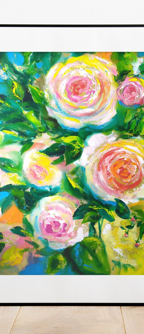 Abstract roses by Anna Aboskalova