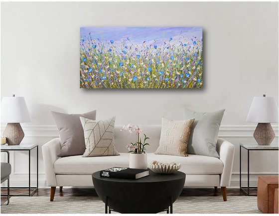 Daisy Dreams - Original Flower Field Painting