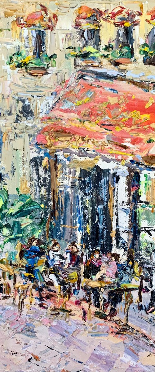 Montmartre. Paris café by Vilma Gataveckienė