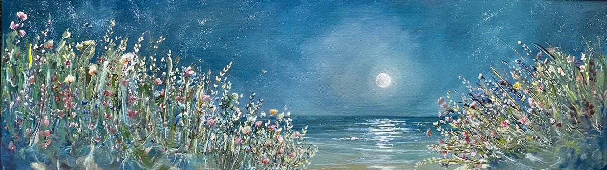 Shine on harvest moon ( Panoramic ) by Emma Sian Pritchard