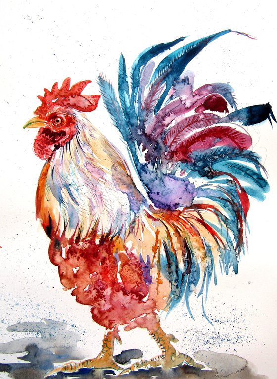 Rooster in the yard II