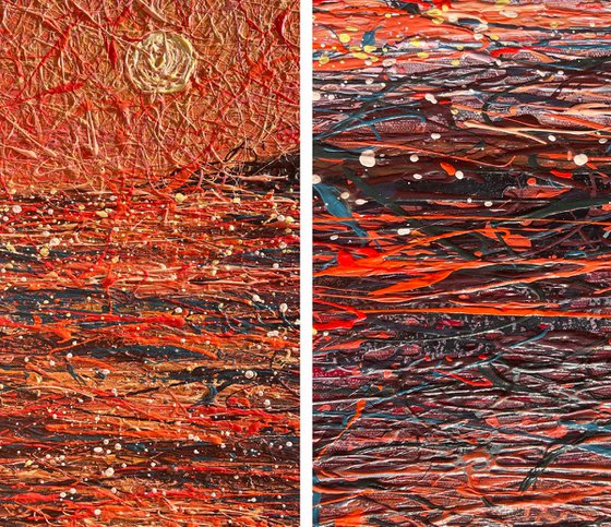 Flames of the Sky - triptych