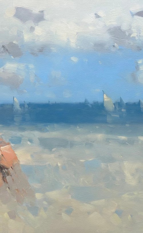 West Coast, Original oil painting, Handmade artwork, One of a kind by Vahe Yeremyan