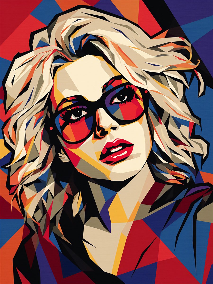 Urban And Pop Acrylic Painting , Woman With Glasses By Kosta Morr, 24 X 31, Artwork For Sale On Artfinder
