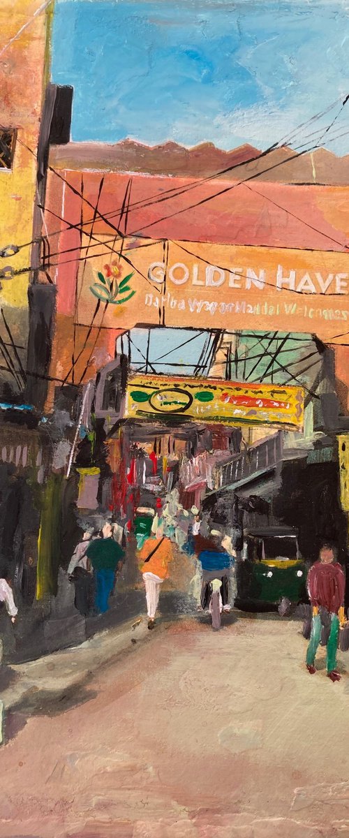 A Street In Delhi by Andrew  Reid Wildman