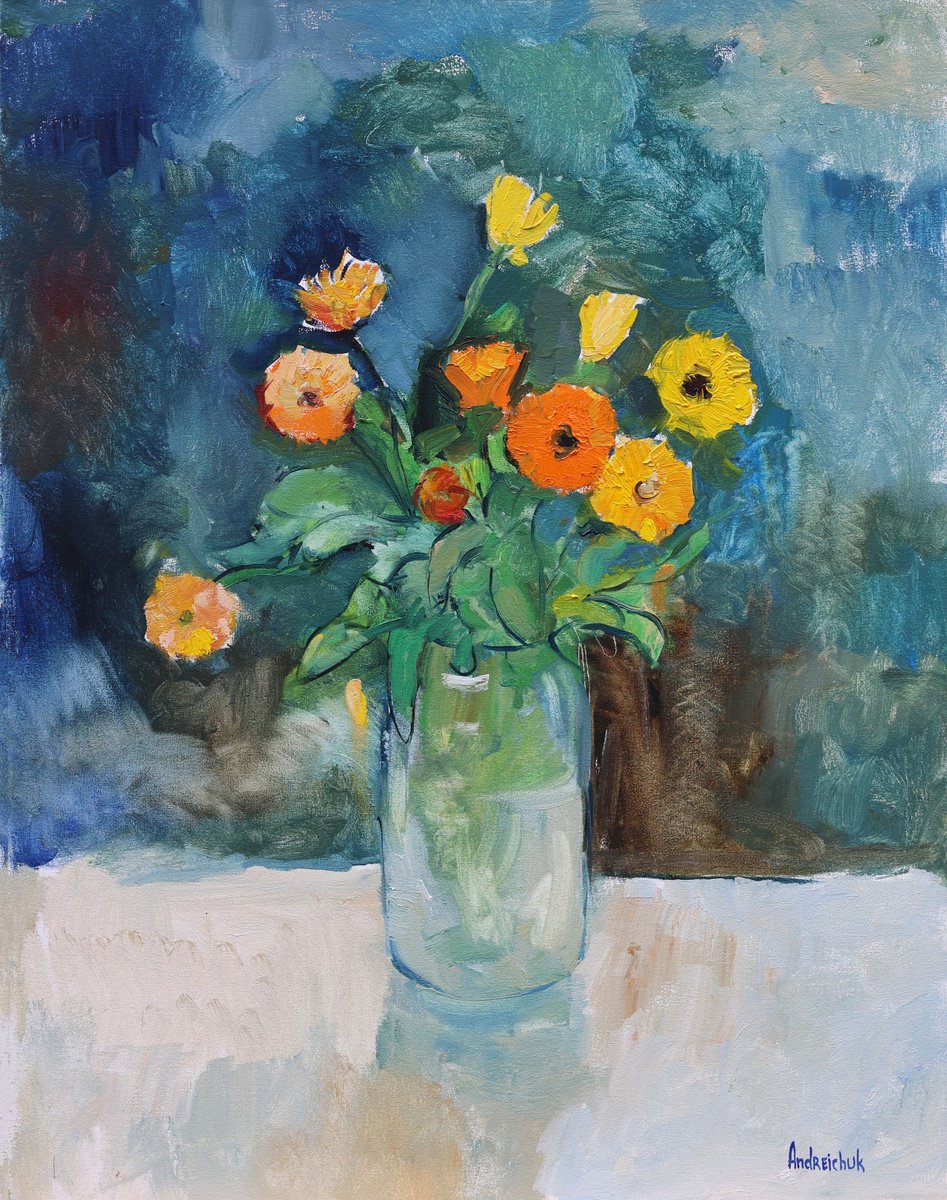 Calendula By Artem Andreichuk, 22 X 28, Artwork For Sale On Artfinder