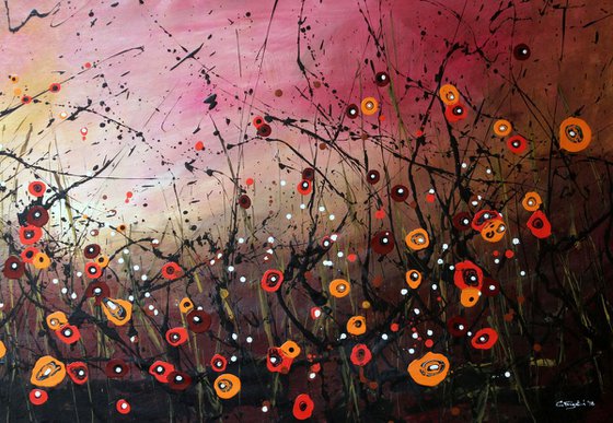 Autumn Melodies #2  - Large original abstract painting