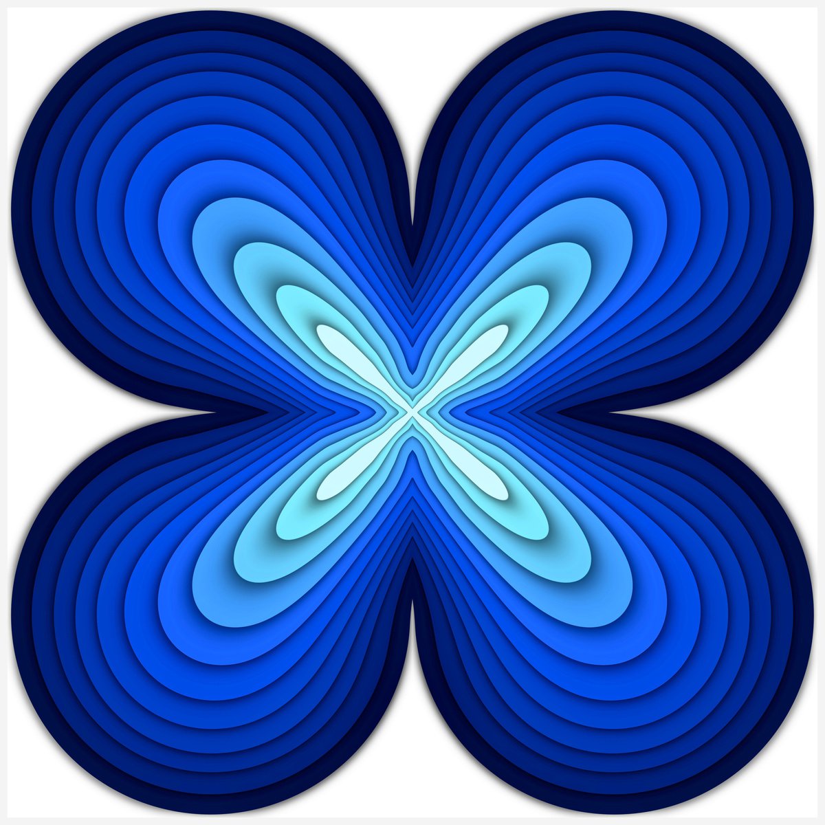 Abstract Giclee Print By Sumit Mehndiratta, 39 X 39", Quadropus, Original Artwork