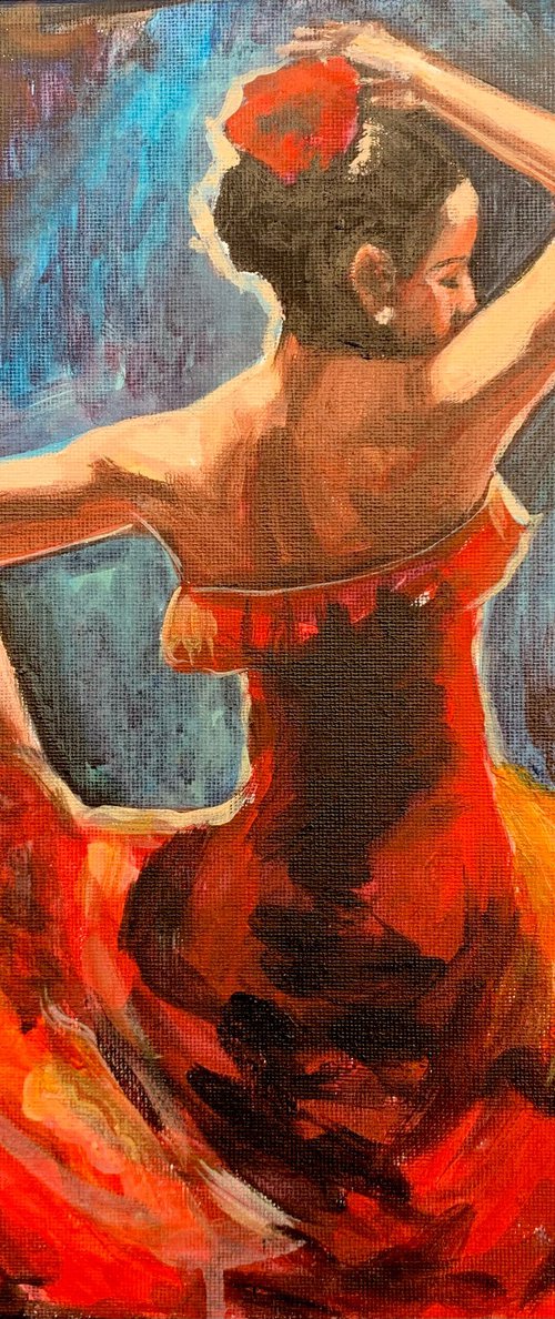Flamenco dance 12 by Anzhelika Klimina