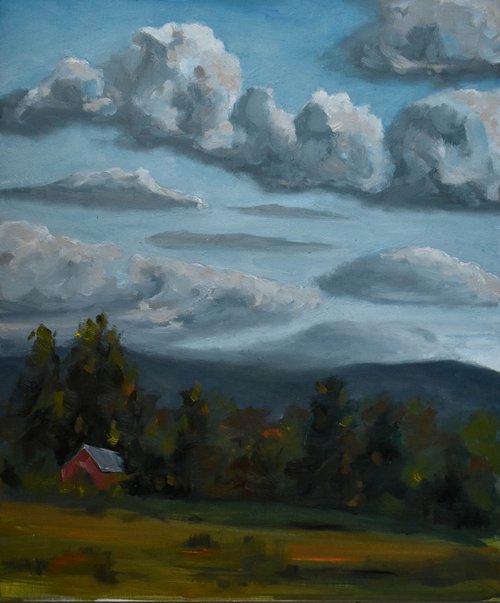 Landscape with clouds by Oleksii Iakurin