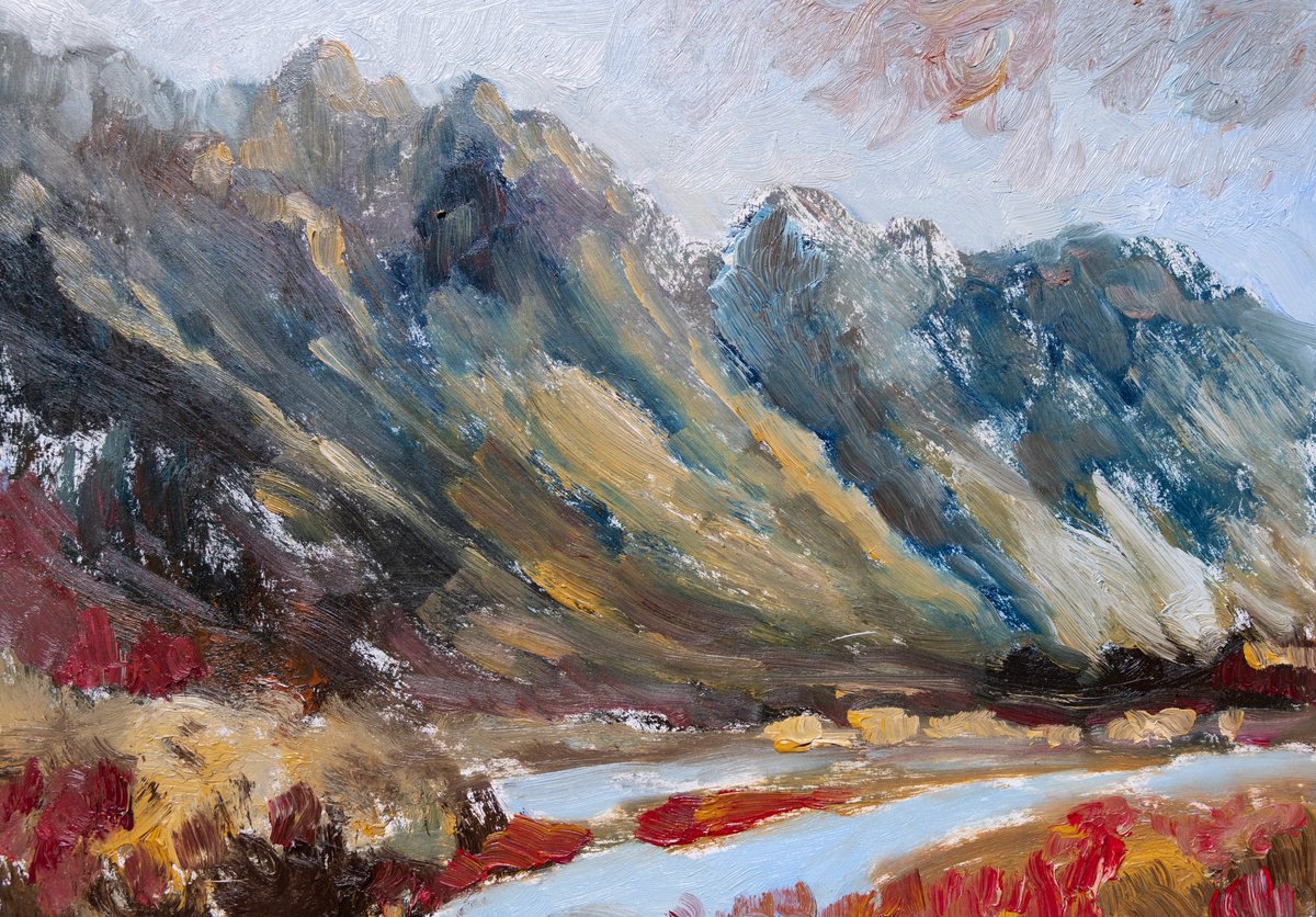 Aonach Eagach, Glen Coe by Elizabeth Anne Fox