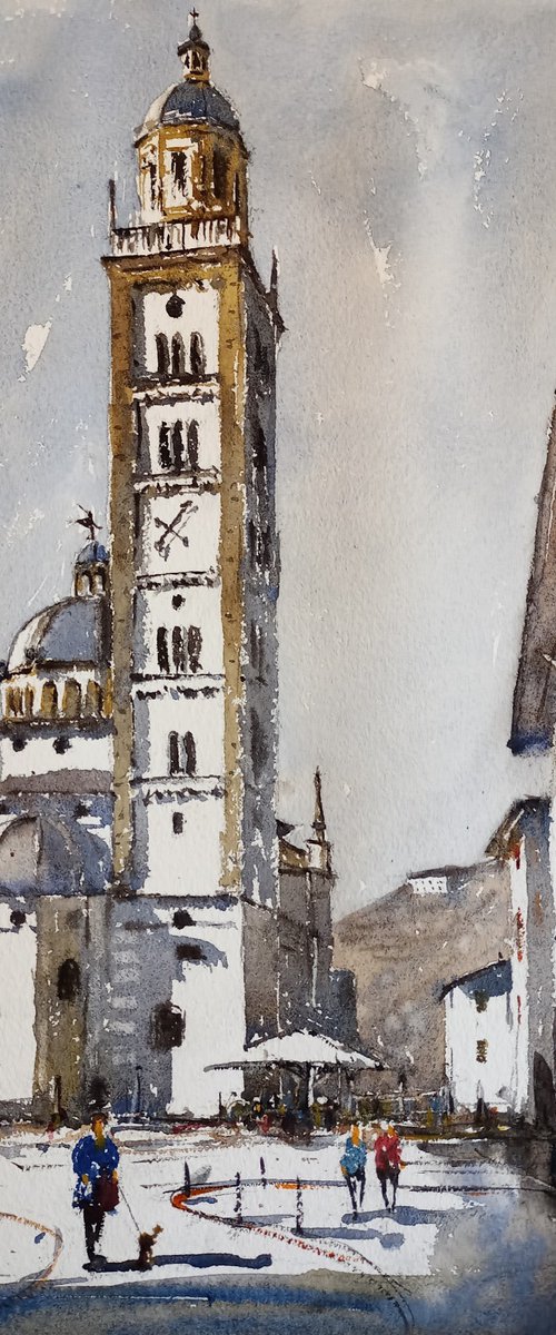 Santuario della Madonna di Tirano, Valtellina, Italy by Tollo Pozzi