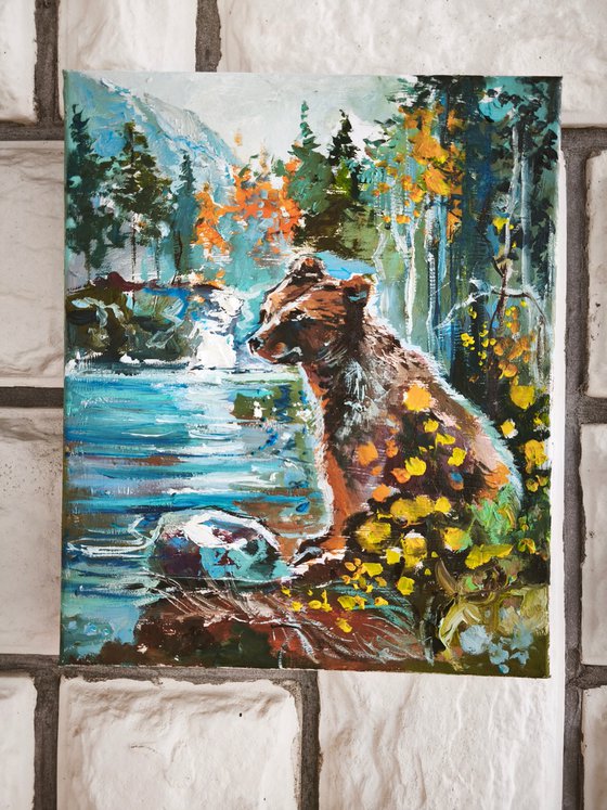 Oil horses painting