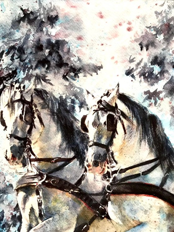 Winter Horses