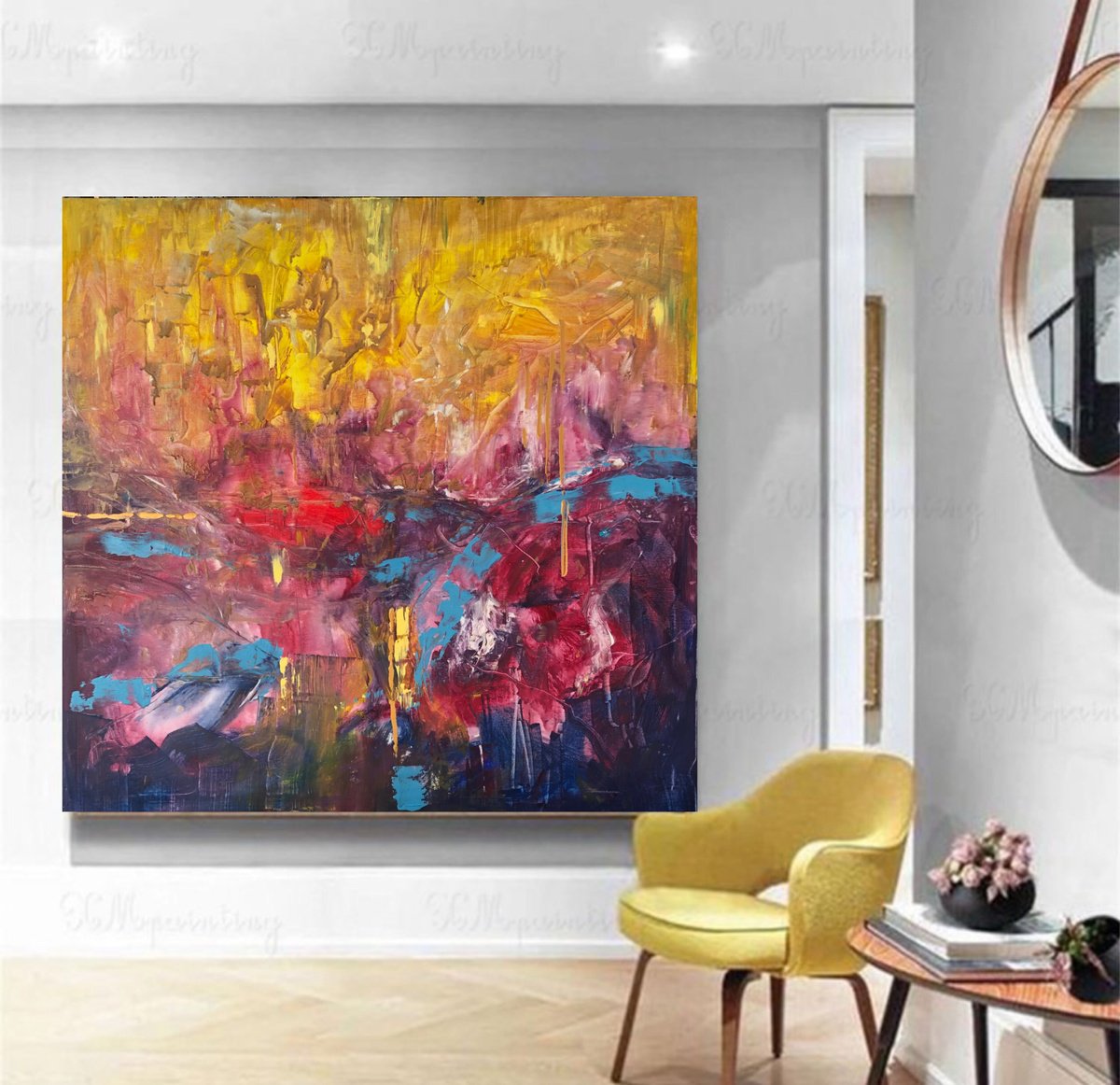 Snezana Djordjevic | Original  Acrylic Painting | A New Circle Of Life | 100 X 100Cm | Artwork For Sale On Artfinder