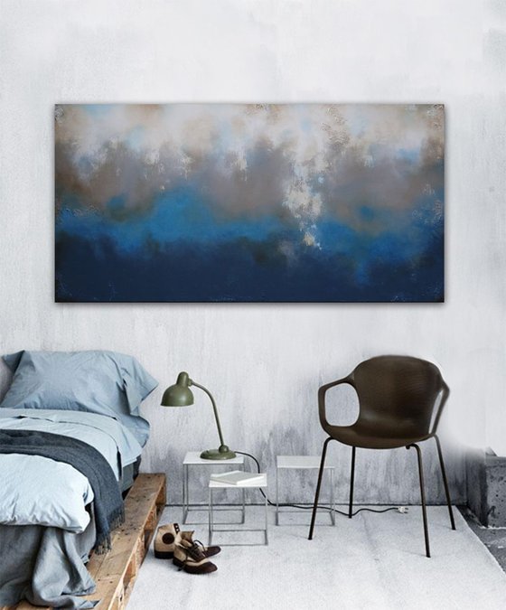 crossover blue  (140 x 70 cm)