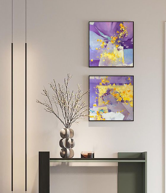 Echoes of Summer Sun. Diptych II