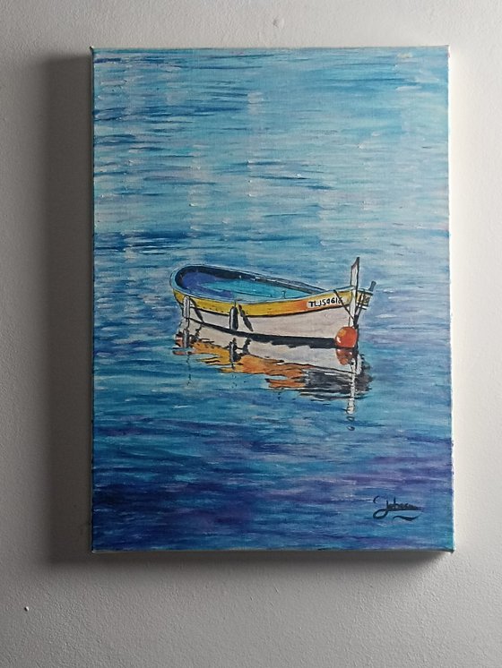 Boat  and reflection