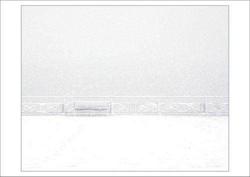 Bench in the Snow, Hove, Sussex by Tony Bowall FRPS