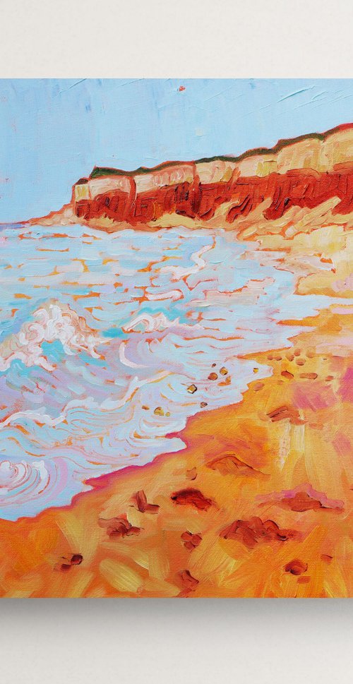Exploration, Hunstanton Beach by Mary Kemp