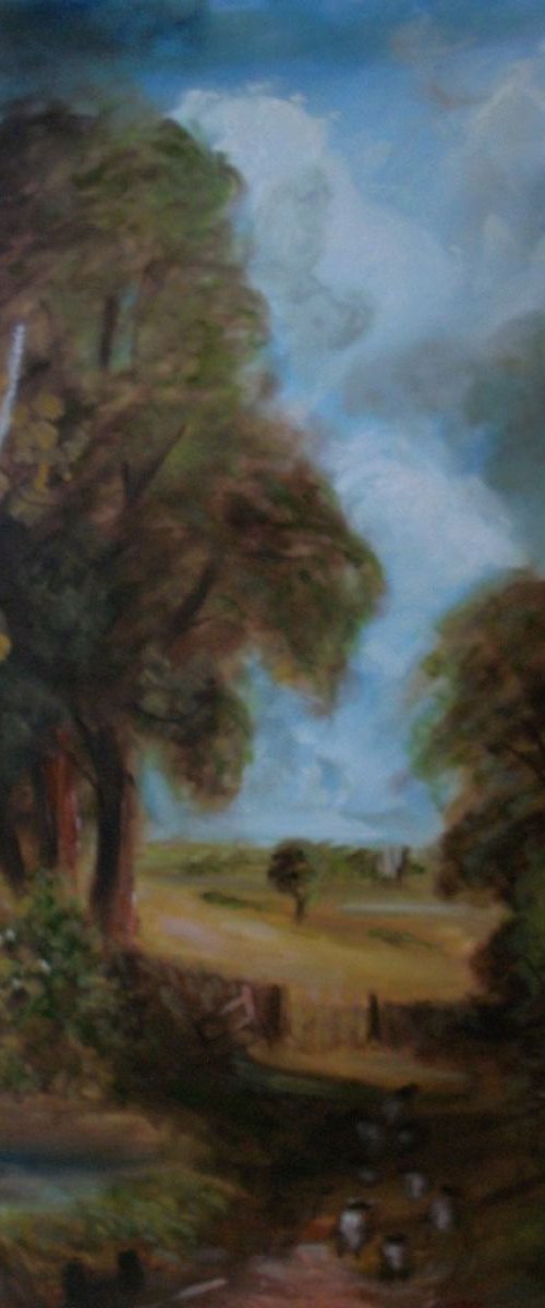 Oil Sketch of Constables "The Cornfield" (30x20 inch) by Jack Bagley