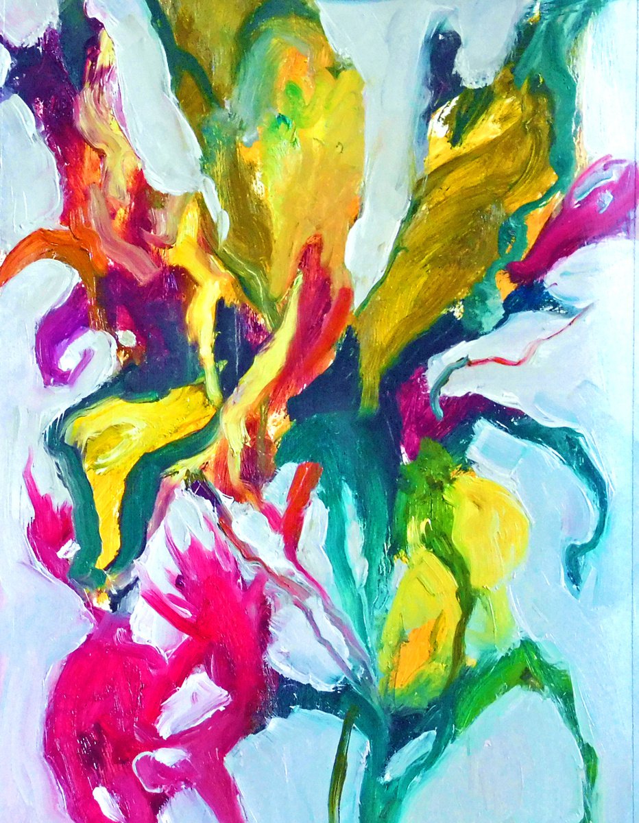 Exotic Floral Abstract by Ann Cameron McDonald