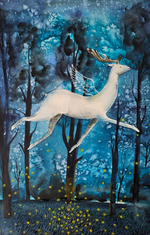 White Deer by Evgenia Smirnova