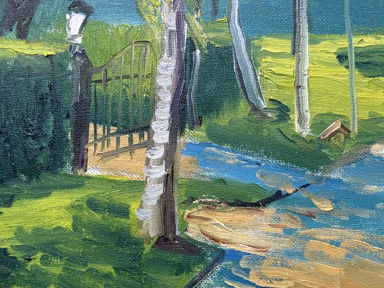 Sun-Dappled Path: Plein Air