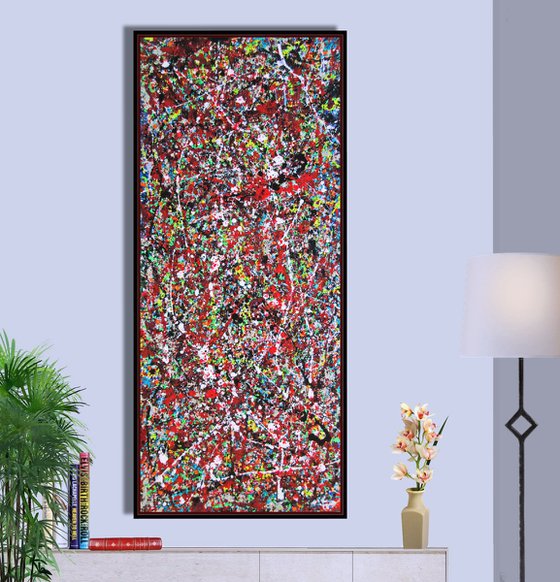 POLLOCK MODE - SPRING , XL, framed