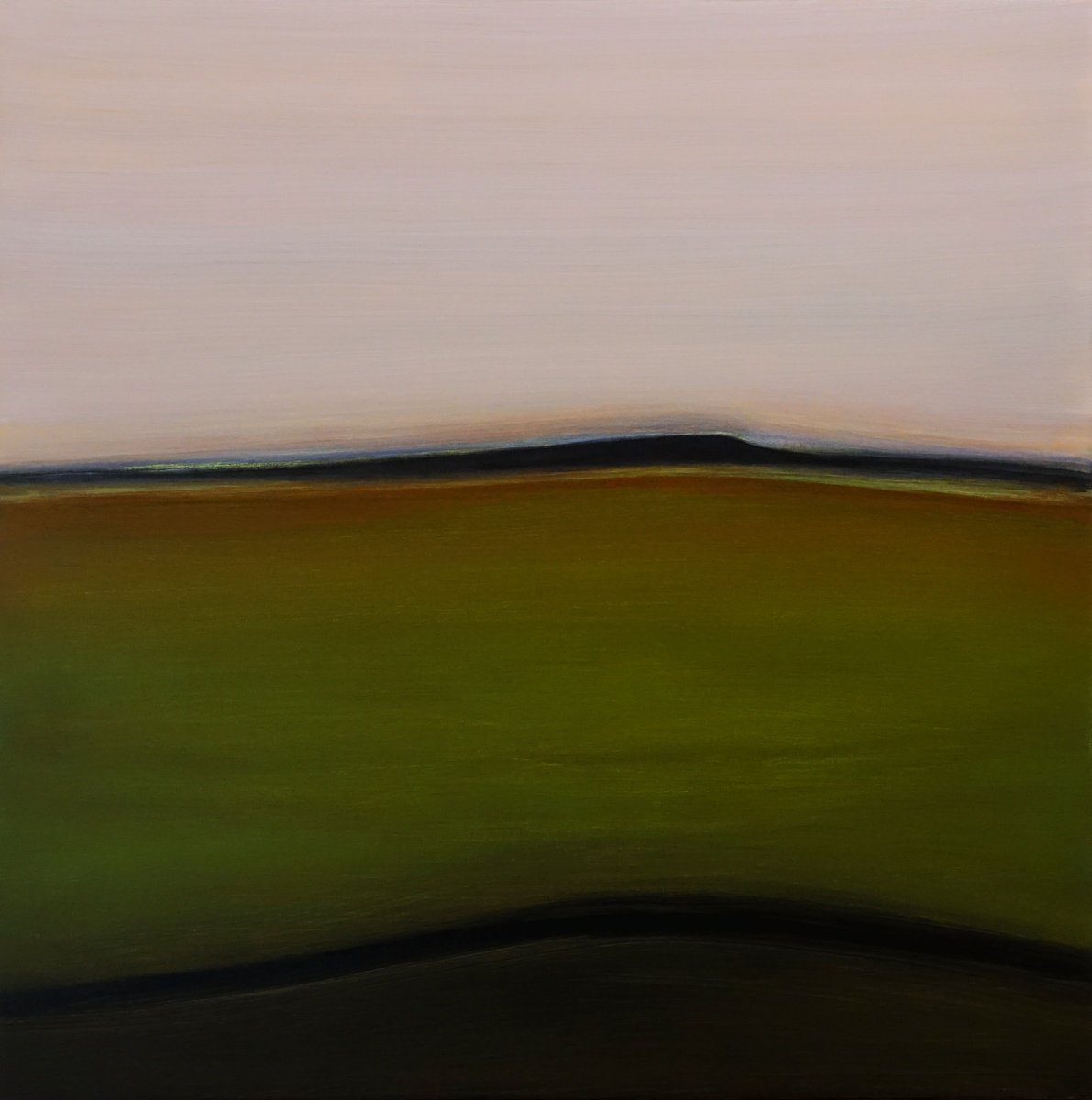 Abstract Landscape Acrylic Painting By Pier Maurizio Greco, 31 X 31", Nel Varco, Original Artwork