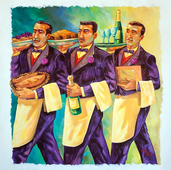 Three Italian Waiters