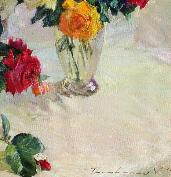 Still life with roses