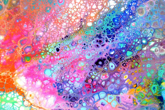 Flowing Energy 60 - Large Colorful Abstract