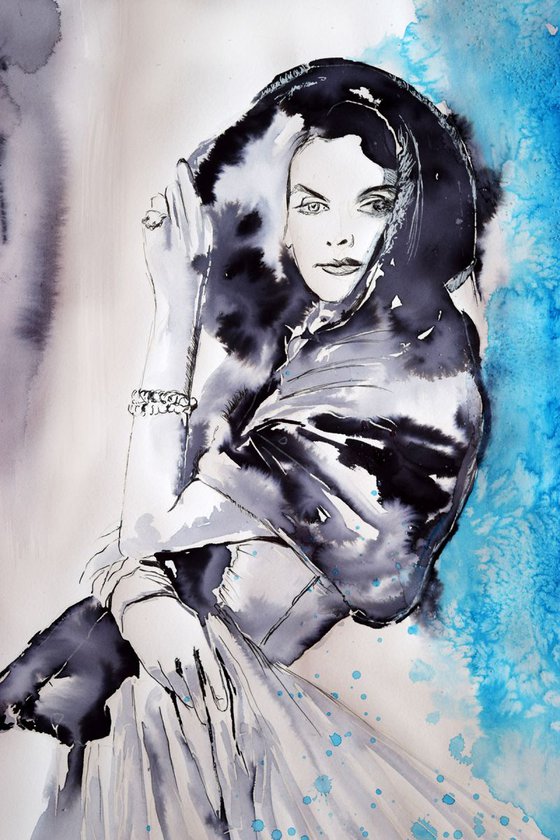 Winter in Fashion / Series of ink painting on paper