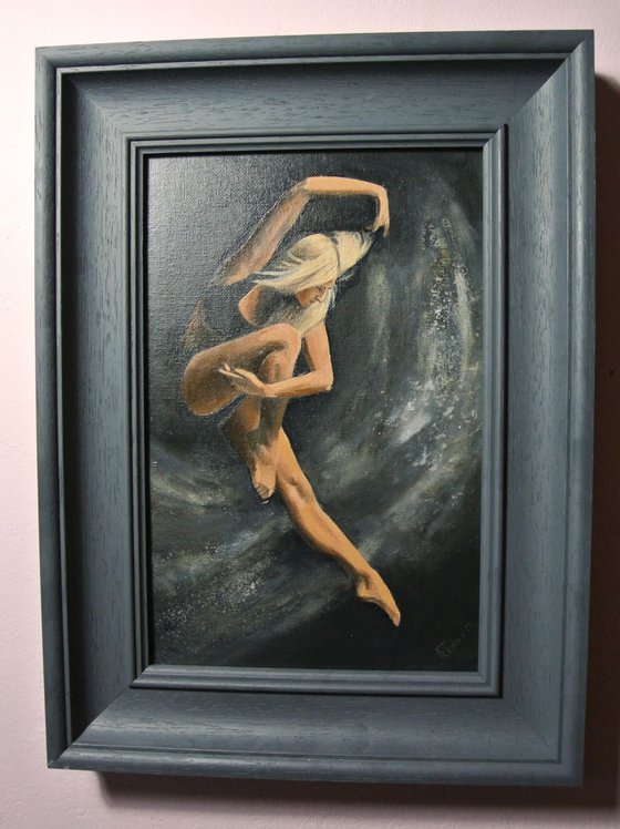 Ballet Study, Ballerina, Dance, Framed and Ready to Hang