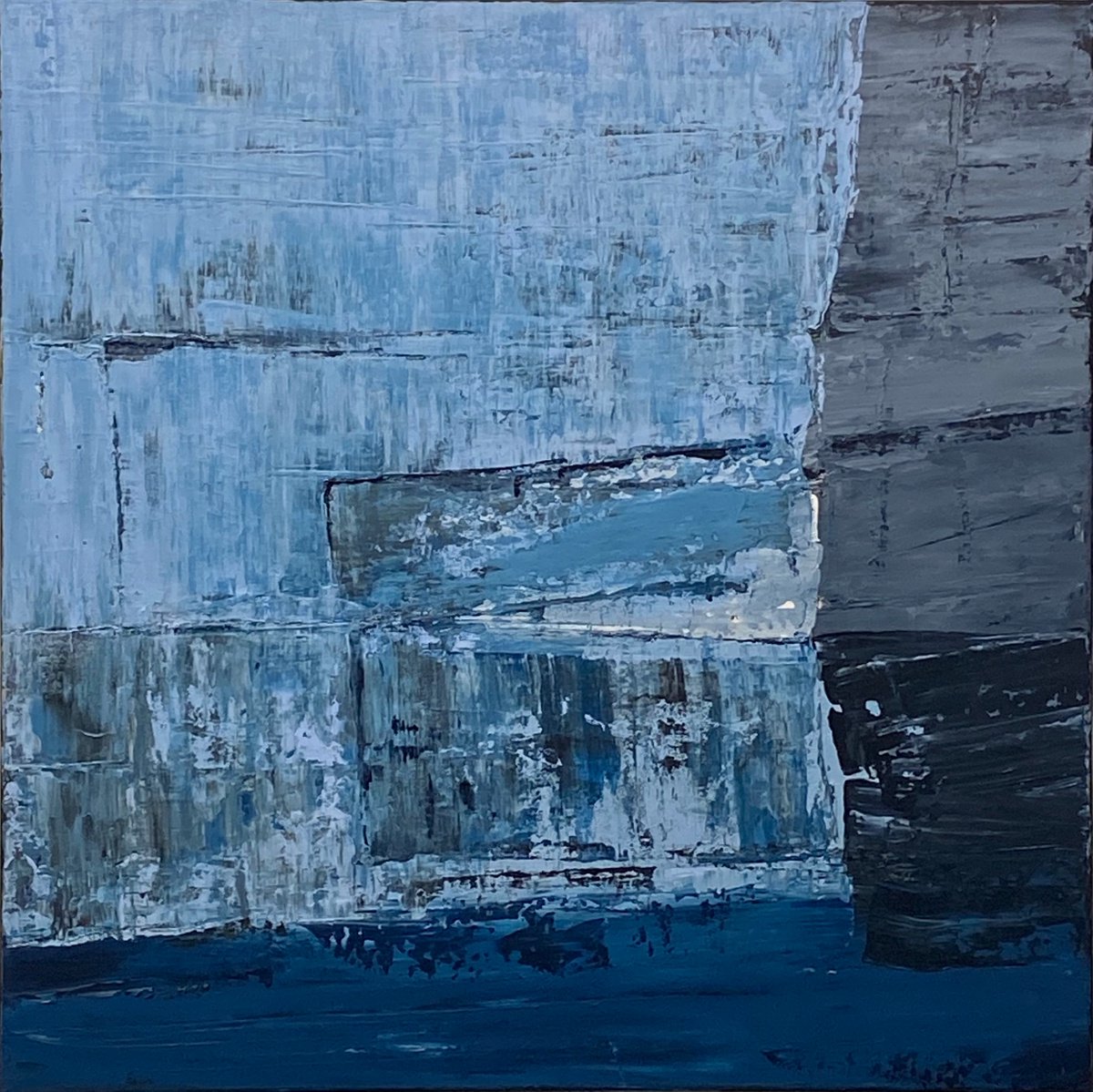 Powder Blue (Ready to hang - Free shipping) by Klara Gunnlaugsdottir