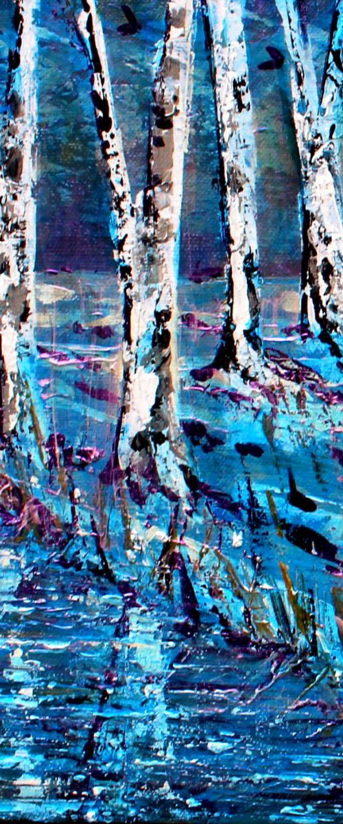 Winter Birches I by Paul J Best
