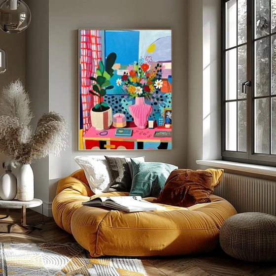 Vibrant Interior Still Life
