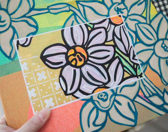 Floral card. Spring 3