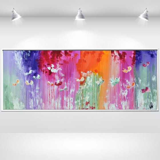 Frühling - Abstract Art - Acrylic Painting - Canvas Art - Abstract Flower Painting - Ready to Hang