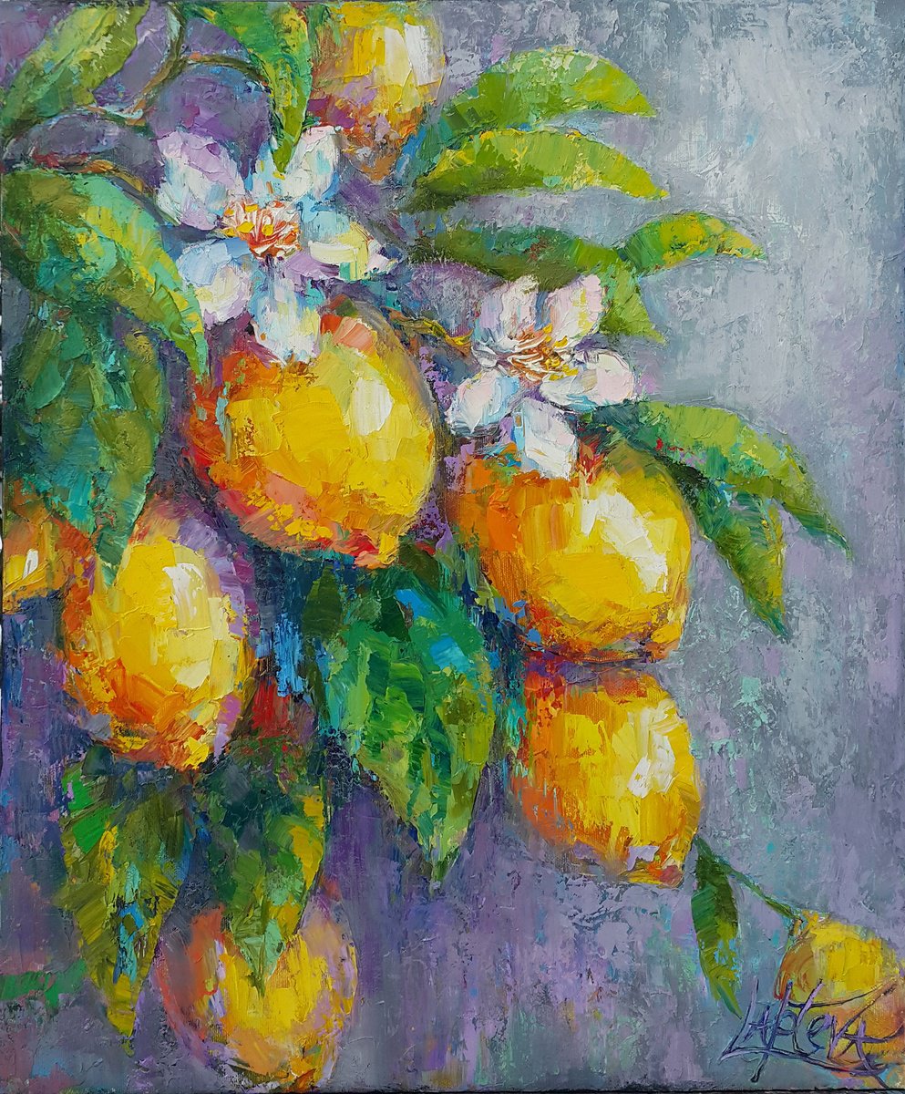 Lemons By Viktoria Lapteva, 20 X 24, Artwork For Sale On Artfinder