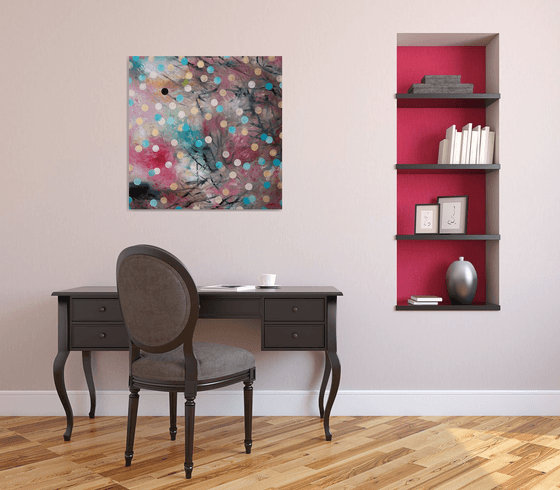 SUMMER RAIN | ORIGINAL ABSTRACT PAINTING, OIL ON CANVAS