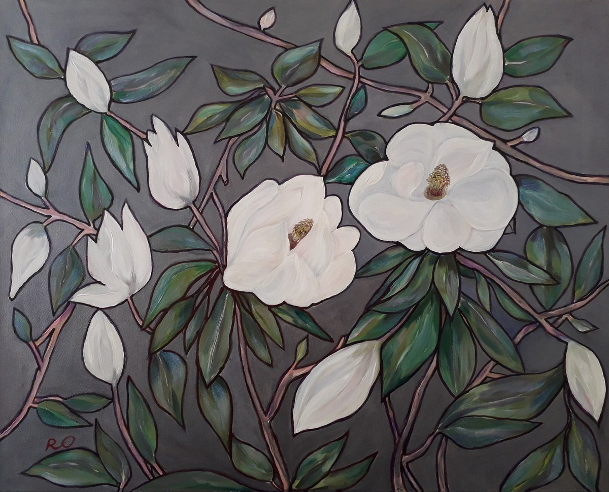 Magnolias by Olga Rokhmanyuk | ROArtUS