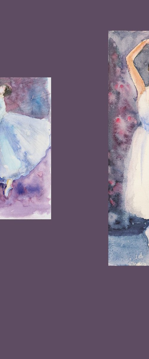 Set of Ballerina dancing by Asha Shenoy