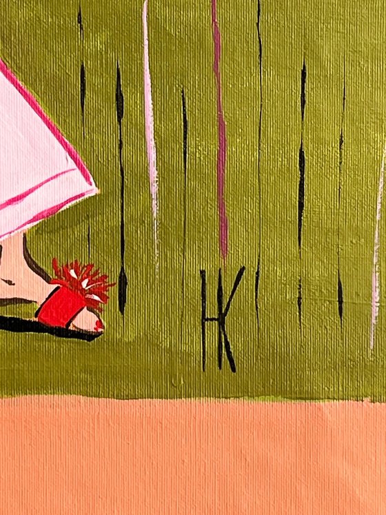 Woman... Cat... Cozy Home...