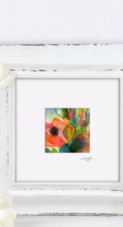 Little Dreams 13 - Small Floral Painting by Kathy Morton Stanion by Kathy Morton Stanion