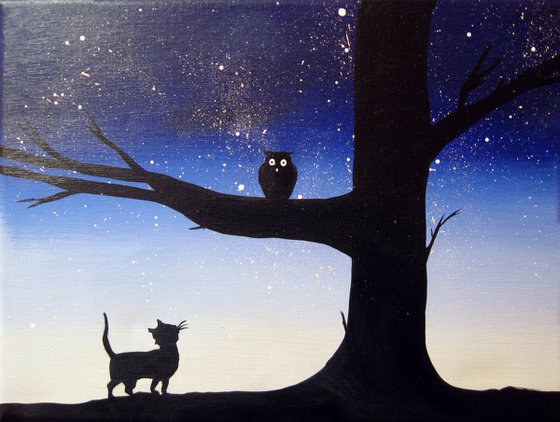 The Owl and the Pussycat  16 x 20"