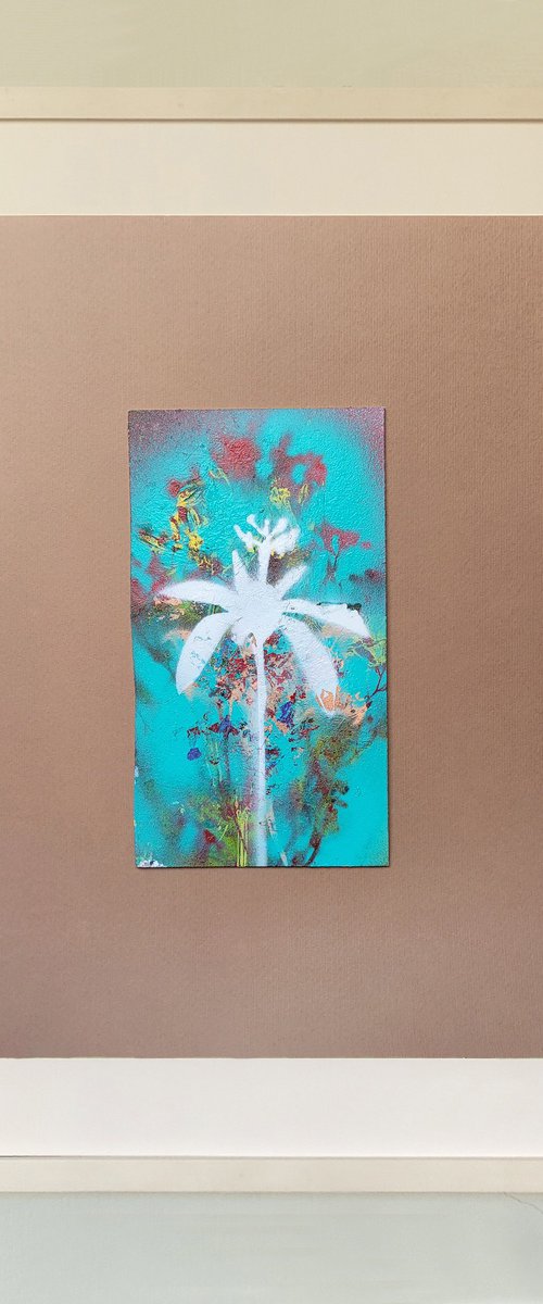 White Tropical Flower by Lisa Braun