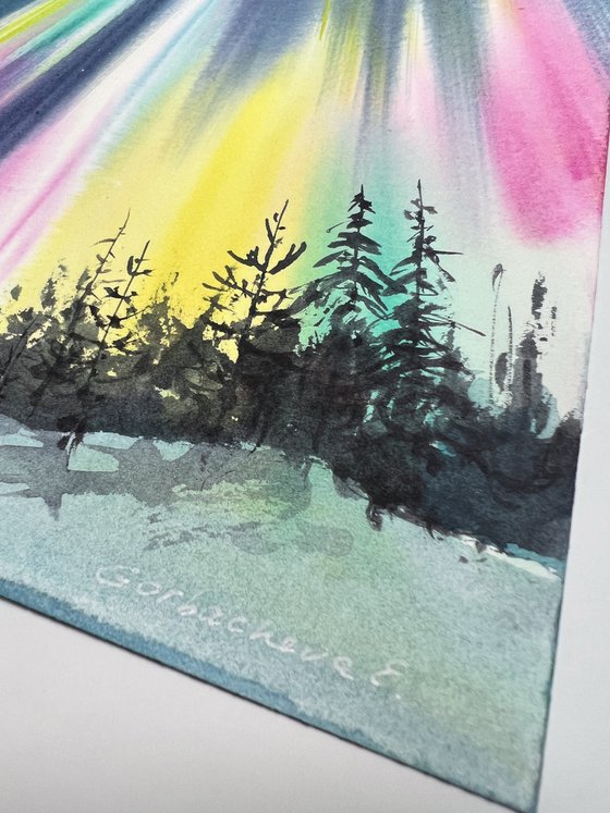 Silent Aurora (Diptych)